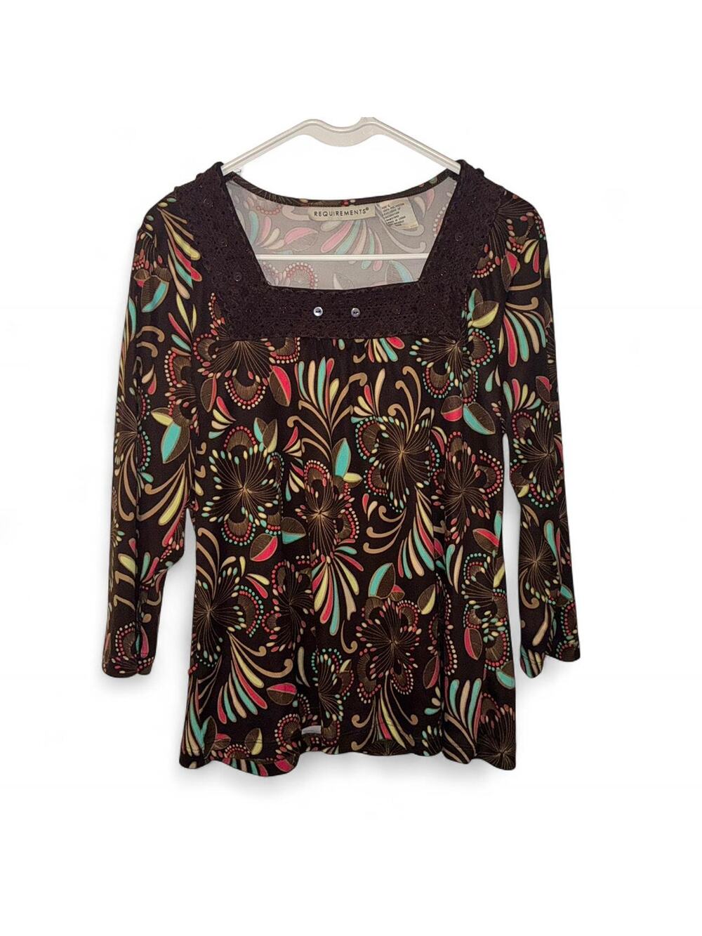 requirements 80's style blouse with beading